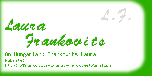 laura frankovits business card